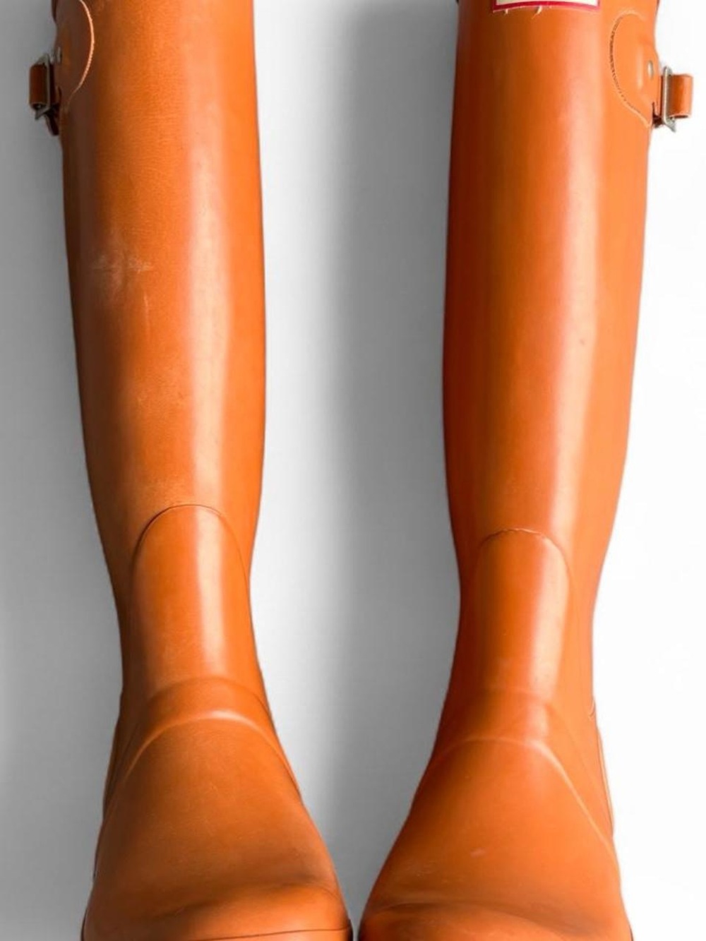 Hunter Tall Orange Rain Boots - Picture 6 of 13